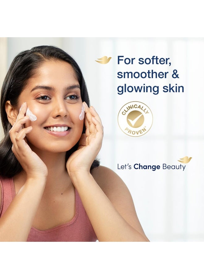 Dove Cream Beauty Bathing Soap Bar 125g (4+1 Free Combo) | With Moisturising Cream for Softer Skin & Body, Nourishes Dry Skin more than Ordinary Soap (Pack of 2) - Image 4